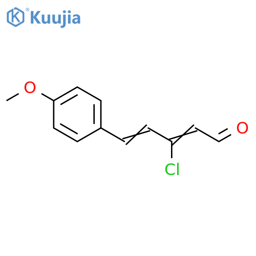 2,4-Pentadienal, 3-chloro-5-(4-methoxyphenyl)- structure
