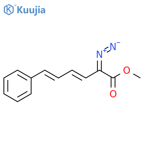 3,5-Hexadienoic acid, 2-diazo-6-phenyl-, methyl ester, (3E,5E)- structure