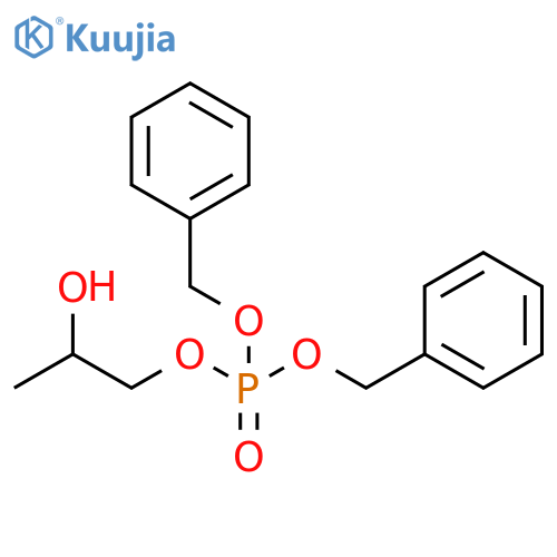 Phosphoric acid, 2-hydroxypropyl bis(phenylmethyl) ester structure