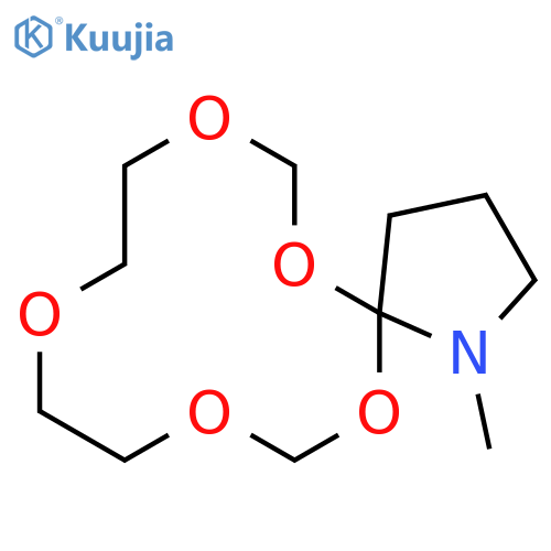 6,8,11,14,16-Pentaoxa-1-azaspiro[4.11]hexadecane, 1-methyl- structure