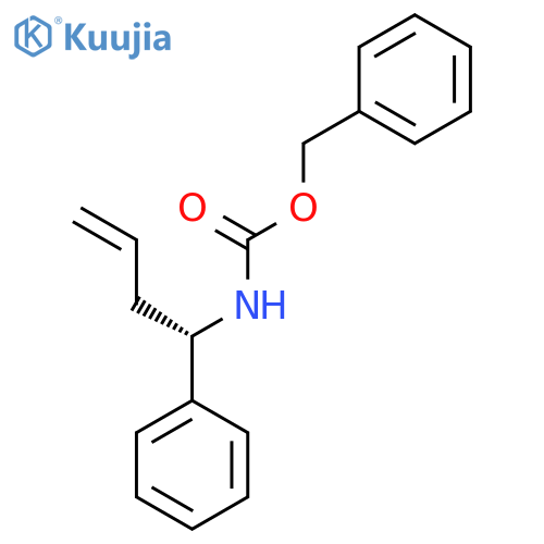 benzyl N-[(1S)-1-phenylbut-3-en-1-yl]carbamate structure