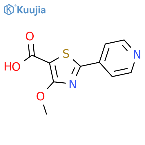 4-Methoxy-2-pyridin-4-yl-thiazole-5-carboxylic acid structure