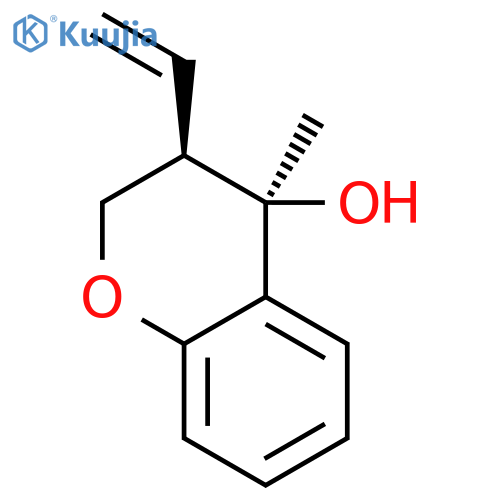 2H-1-Benzopyran-4-ol, 3-ethenyl-3,4-dihydro-4-methyl-, (3R,4R)-rel- structure