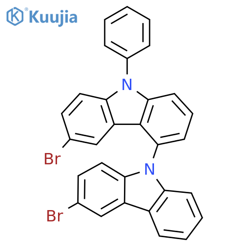 3,6-Dibromo-9-phenyl-9H-4,9-bicarbazole structure