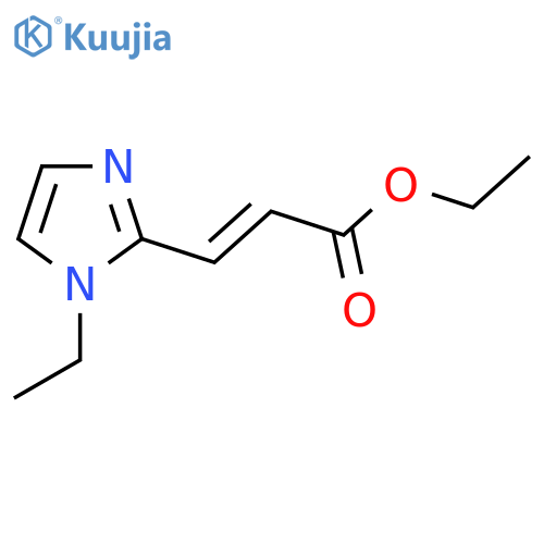 ethyl (2E)-3-(1-ethyl-1H-imidazol-2-yl)prop-2-enoate structure
