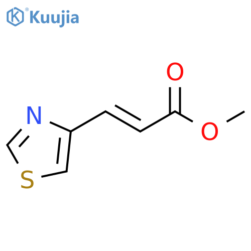 methyl (2E)-3-(1,3-thiazol-4-yl)prop-2-enoate structure