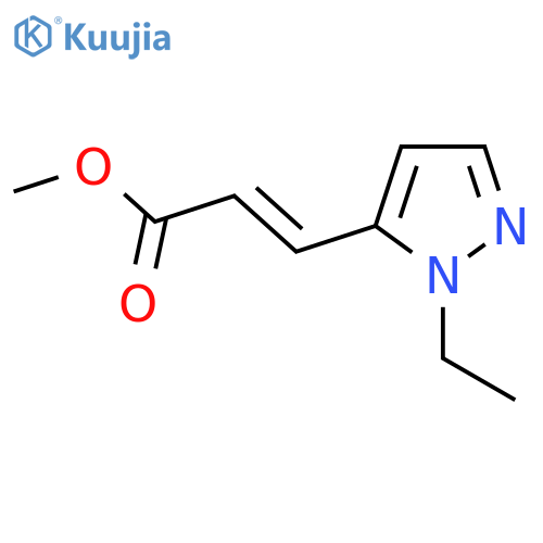 methyl (2E)-3-(1-ethyl-1H-pyrazol-5-yl)prop-2-enoate structure