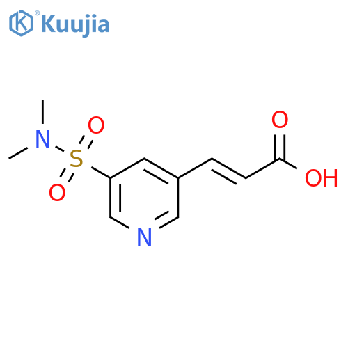 3-5-(dimethylsulfamoyl)pyridin-3-ylprop-2-enoic acid structure