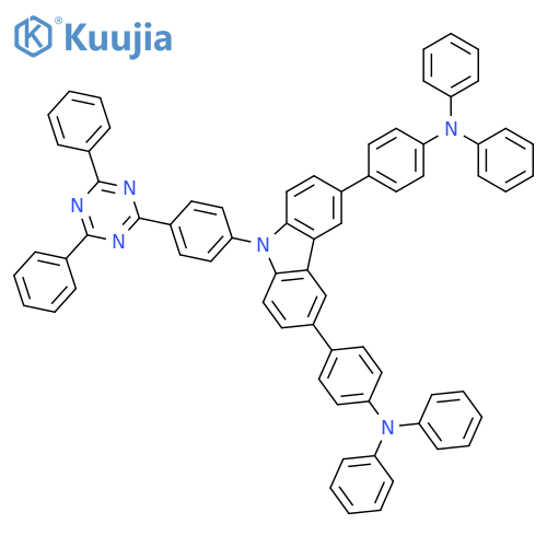 Benzenamine, 4,4'-[9-[4-(4,6-diphenyl-1,3,5-triazin-2-yl)phenyl]-9H-carbazole-3,6-diyl]bis[N,N-diphenyl- structure
