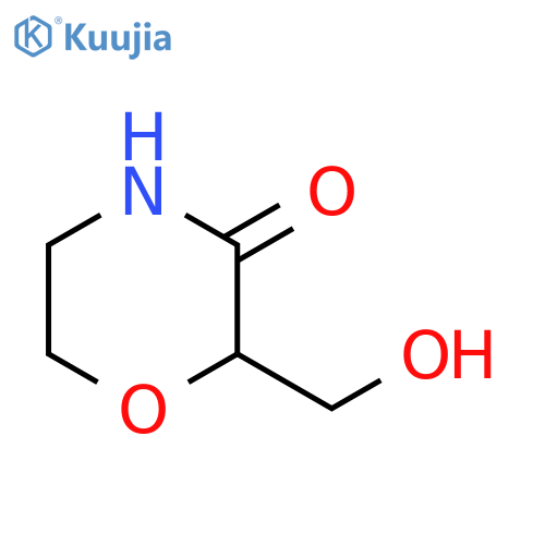 2-(hydroxymethyl)morpholin-3-one structure