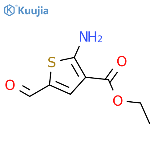 ethyl 2-amino-5-formylthiophene-3-carboxylate structure