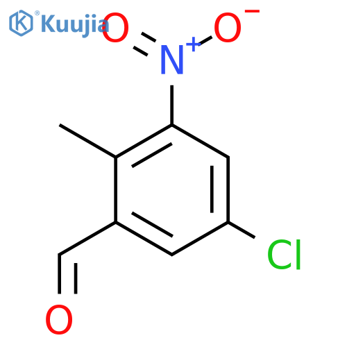 5-Chloro-2-methyl-3-nitrobenzaldehyde structure