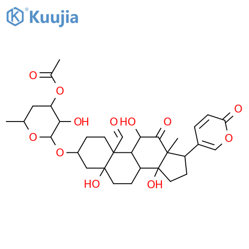 3,5,11,14-Tetrahydroxy-12,19-dioxobufa-20,22-dienolide; (3β,5β,11α,14β)-form, 3-O-(3-O-Acetyl-4,6-dideoxy-α-L-ribo-hexopyranoside) structure