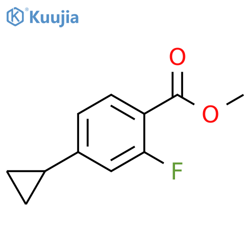 methyl 4-cyclopropyl-2-fluorobenzoate structure