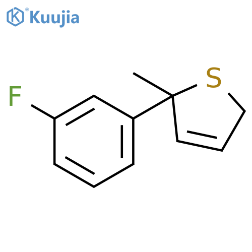 Thiophene, 2-(3-fluorophenyl)-2,5-dihydro-2-methyl- structure