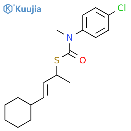 Carbamothioic acid, N-(4-chlorophenyl)-N-methyl-, S-[(1S,2E)-3-cyclohexyl-1-methyl-2-propen-1-yl] ester structure