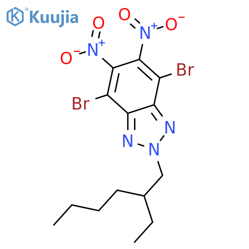 2H-​Benzotriazole, 4,​7-​dibromo-​2-​(2-​ethylhexyl)​-​5,​6-​dinitro- structure