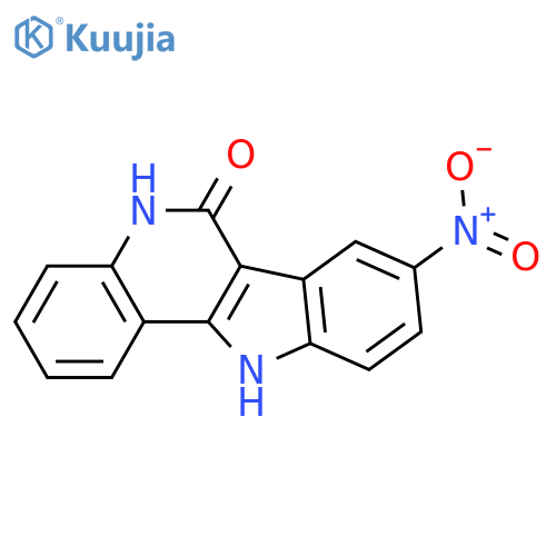 8-Nitro-5H-indolo[3,2-c]quinolin-6(11H)-one structure
