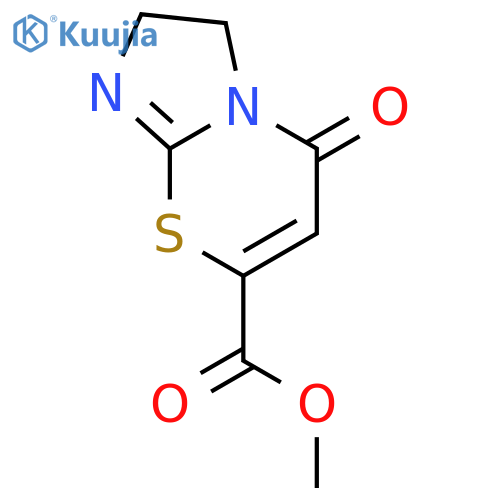 5H-Imidazo[2,1-b][1,3]thiazine-7-carboxylicacid, 2,3-dihydro-5-oxo-, methyl ester structure