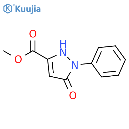 Methyl 5-oxo-1-phenyl-2,5-dihydro-1H-pyrazole-3-carboxylate structure