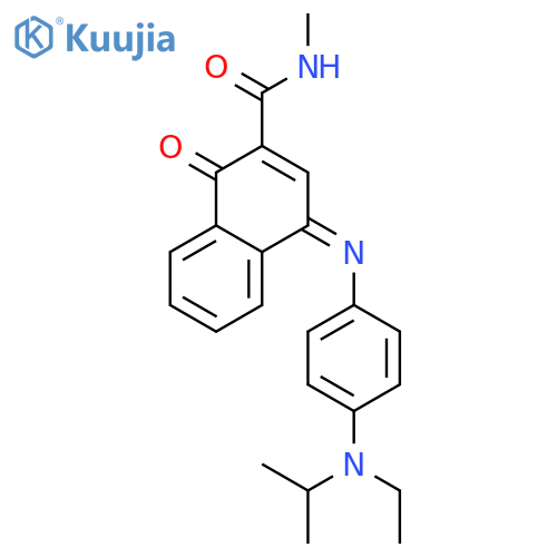 4-((4-(Ethyl(isopropyl)amino)phenyl)imino)-N-methyl-1-oxo-1,4-dihydronaphthalene-2-carboxamide structure
