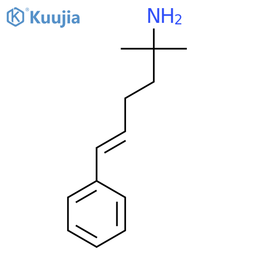 2-methyl-6-phenylhex-5-en-2-amine structure