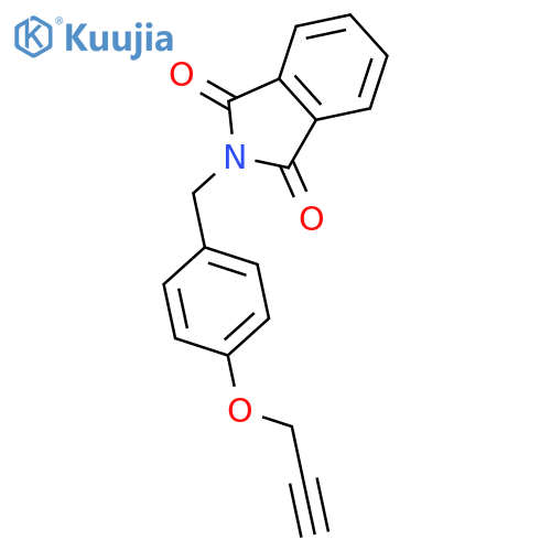 1H-Isoindole-1,3(2H)-dione, 2-[[4-(2-propyn-1-yloxy)phenyl]methyl]- structure
