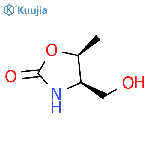 (4R,5S)-4-(Hydroxymethyl)-5-methyloxazolidin-2-one structure