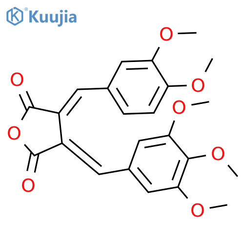 2,5-Furandione, 3-[(3,4-dimethoxyphenyl)methylene]dihydro-4-[(3,4,5-trimethoxyphenyl)methylene]-, (E,E)- (9CI) structure
