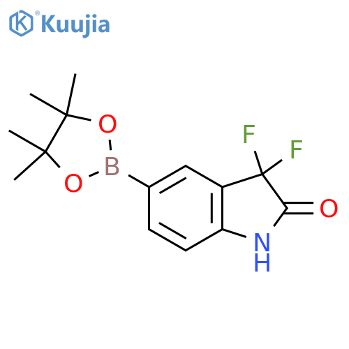 3,3-difluoro-2-oxoindoline-5-boronic acid pinacol ester structure