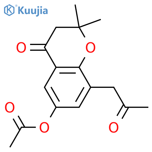 2,3-Dihydro-6-hydroxy-2,2-dimethyl-8-(2-oxopropyl)-4H-1-benzopyran-4-one; Ac structure