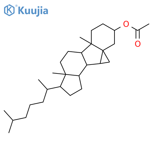 5,7-cyclocholestan-3-yl acetate structure