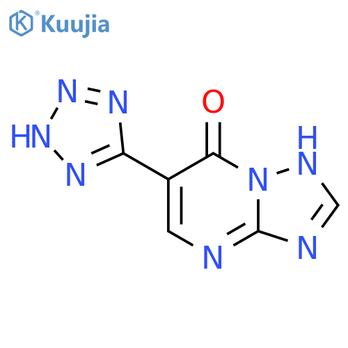 6-(1H-1,2,3,4-tetrazol-5-yl)-4H,7H-1,2,4triazolo1,5-apyrimidin-7-one structure