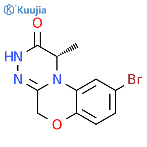 (1S)-9-bromo-1-methyl-3,5-dihydro-1H-[1,2,4]triazino[3,4-c][1,4]benzoxazin-2-one structure