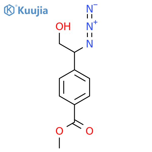 methyl 4-(1-azido-2-hydroxyethyl)benzoate structure