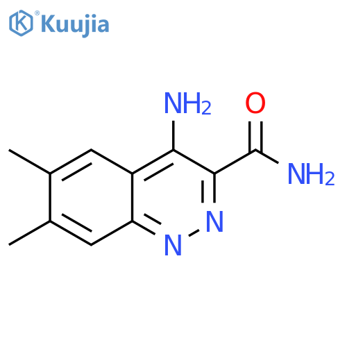 4-amino-6,7-dimethyl-3-Cinnolinecarboxamide structure