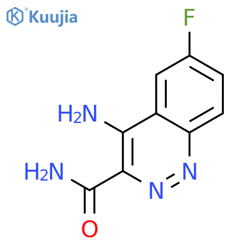 4-amino-6-fluoro-3-Cinnolinecarboxamide structure