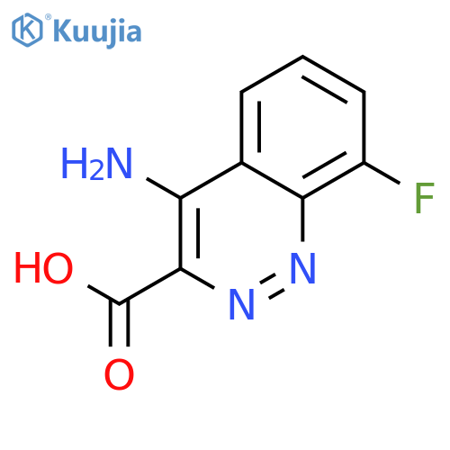 3-Cinnolinecarboxylicacid, 4-amino-8-fluoro- structure