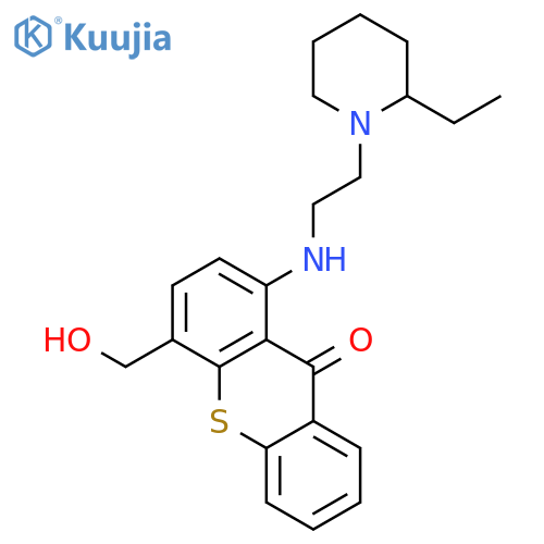 9H-Thioxanthen-9-one,1-[[2-(2-ethyl-1-piperidinyl)ethyl]amino]-4-(hydroxymethyl)- structure