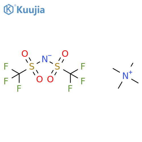 Bis(trifluoromethylsulfonyl)azanide;tetramethylazanium structure