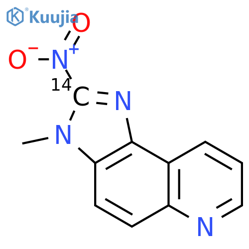 3H-Imidazo[4,5-f]quinoline-2-14C,3-methyl-2-nitro- (9CI) structure