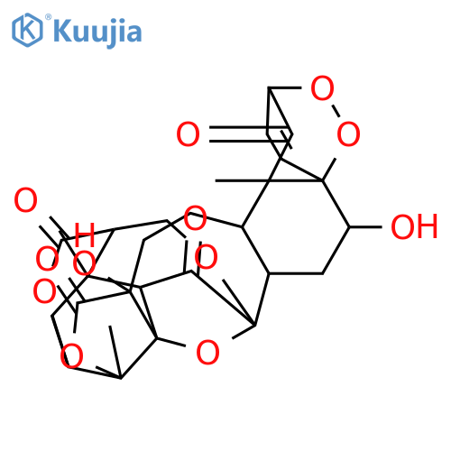 2H-7,11-(Epoxymethano)-2,4a-etheno-7,9:10,14-dimethano-7H-[1,2]dioxino[4,3-h]oxocino[3',4':2,3]furo[3,4-c][2]benzoxocin-1,12,16,22(5H,9H,16aH)-tetrone, 6,6a,10,11,14,14a,17,18,18a,18b-decahydro-5,16a-dihydroxy-10,14a,18b-trimethyl-, (2R,4aS,5R,6aR,7R,8aR,9S,10S,11S,14R,14aS,16aS,18aS,18bR)- structure