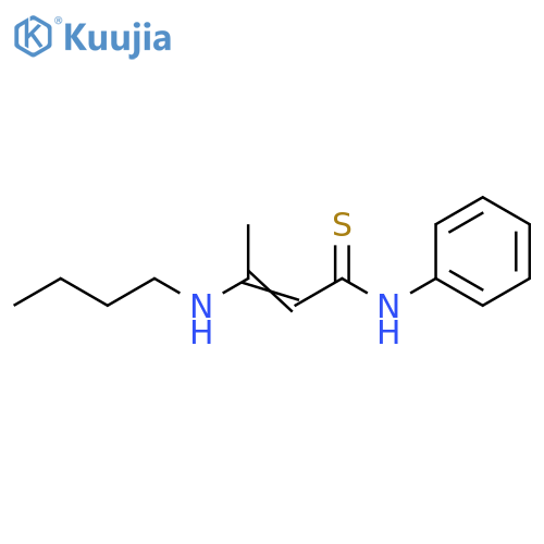 2-Butenethioamide, 3-(butylamino)-N-phenyl- structure