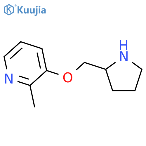 Pyridine,2-methyl-3-[(2S)-2-pyrrolidinylmethoxy]- structure