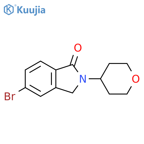 5-Bromo-2-(tetrahydro-2H-pyran-4-yl)isoindolin-1-one structure