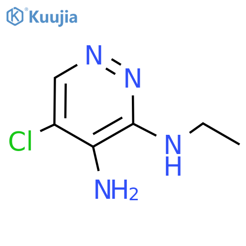 5-chloro-N3-ethylpyridazine-3,4-diamine structure