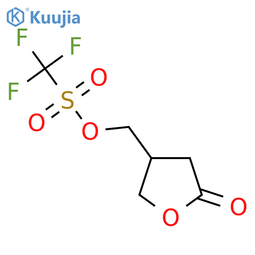 (5-Oxotetrahydrofuran-3-yl)methyl trifluoromethanesulfonate structure