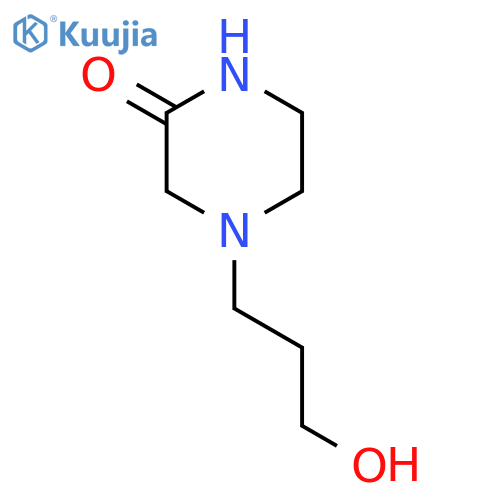 2-Piperazinone,4-(3-hydroxypropyl)- structure