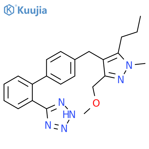 1H-Tetrazole,5-[4'-[[3-(methoxymethyl)-1-methyl-5-propyl-1H-pyrazol-4-yl]methyl][1,1'-biphenyl]-2-yl]- structure