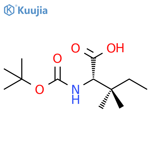 Boc-L-bata-methylisoleucine structure